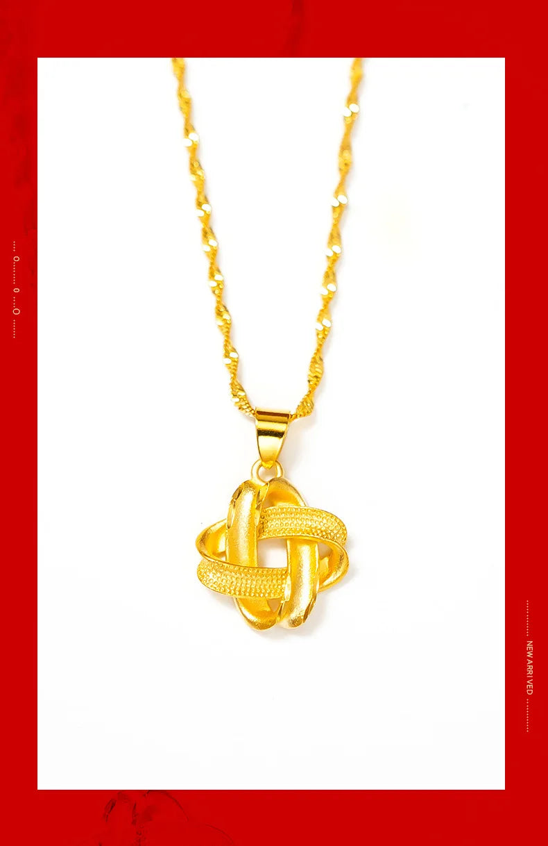 Real 18k ouro pingente colar chinês na moda folha design sólido 999 para mulheres jóias finas presentes