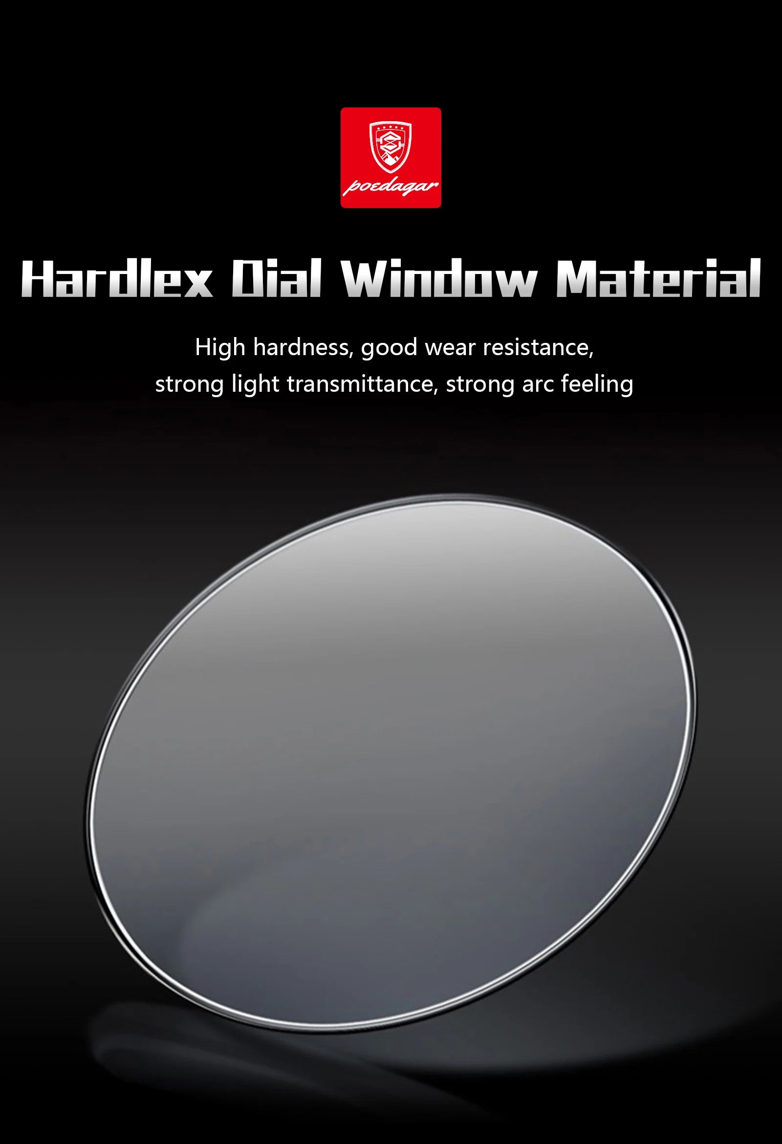 Poedagar relógio original de luxo para homem, cronógrafo, à prova d'água, luminoso, relógio masculino de quartzo, aço inoxidável