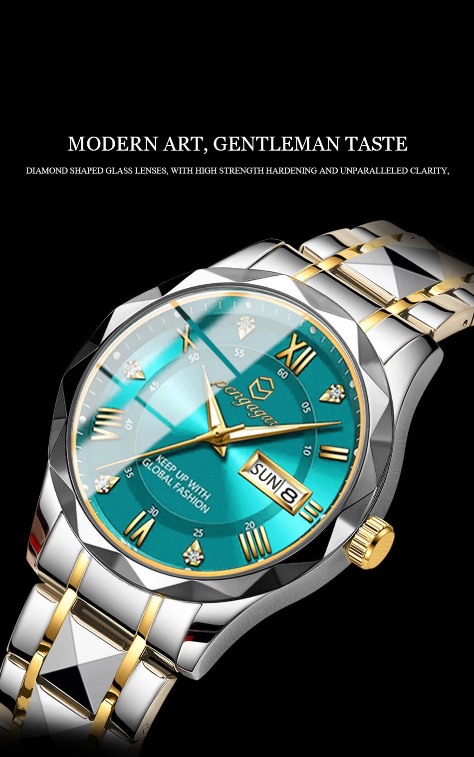 PENGAGAR Luxo Quadrado Esporte Homem Relógio de Pulso À Prova D 'Água Luminosa Cronógrafo Relógios Masculinos de Quartzo Relógio Masculino de Aço Inoxidável Reloj