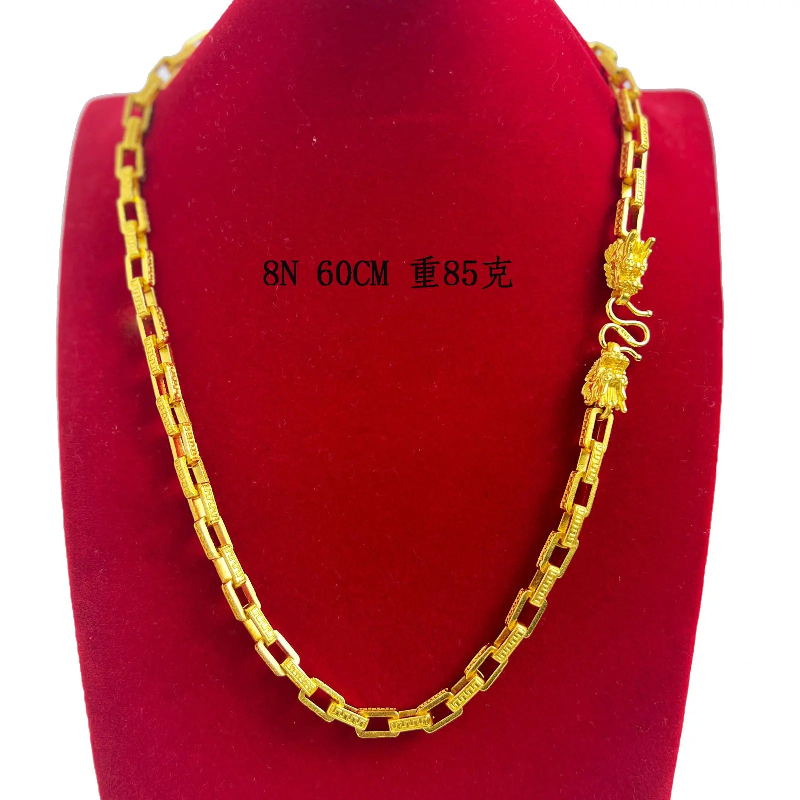 Luxo 9999 24k ouro real fivela de papel cartão colar torneira pendurado corrente personalidade dominadora corrente na moda