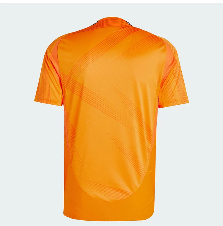 Adidas oficial genuíno 2024 nova moda masculina em torno do pescoço fino ajuste manga curta camiseta iz1642